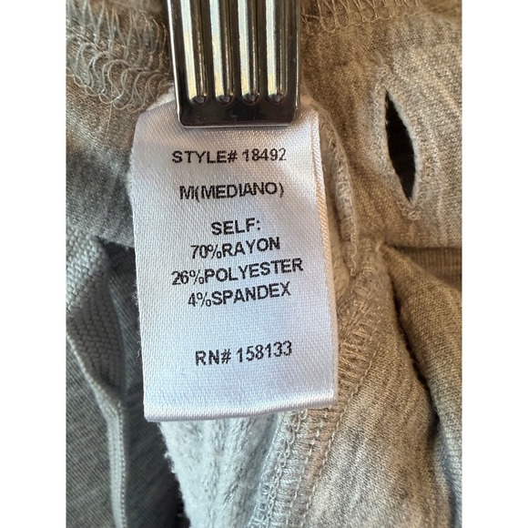 Staccato Womens Grey Henley Button Hoodie Sweatshirt Style 18492 Size Medium - Picture 6 of 7